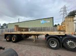 Flatbed double axle wheel trailer steal suspension 